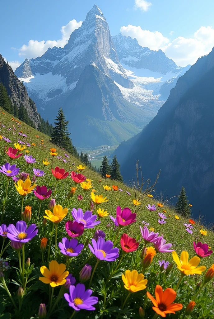 Plowers  onthe mountains 