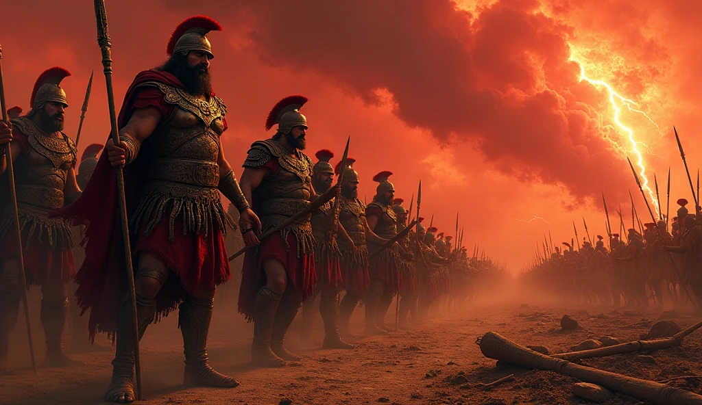 an Assyrian army, desperate and horrified with fear