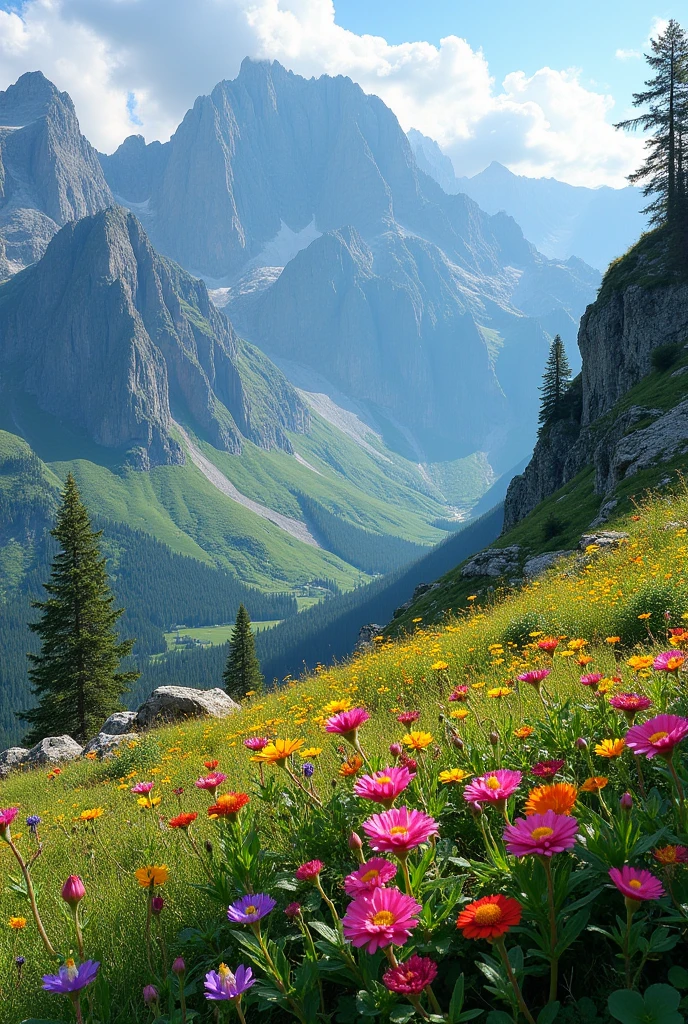 Plowers  onthe mountains 