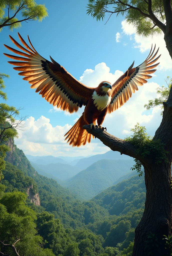 Blazing Philippine eagle