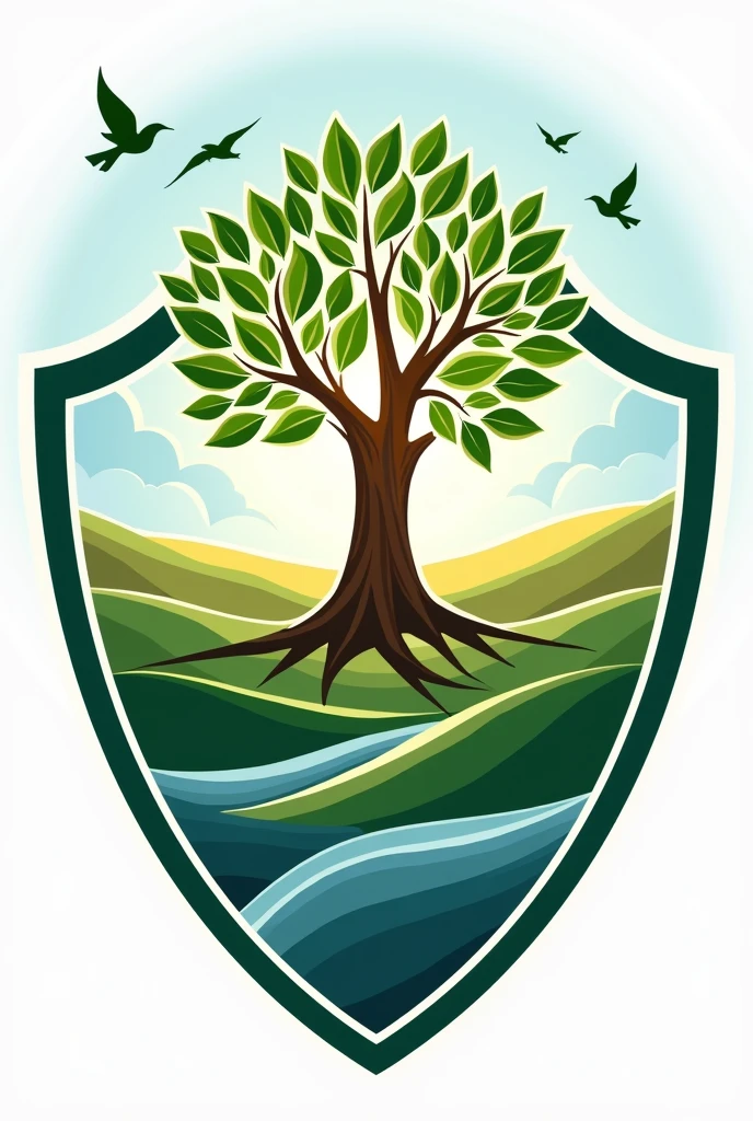Give me a logo about defending nature
