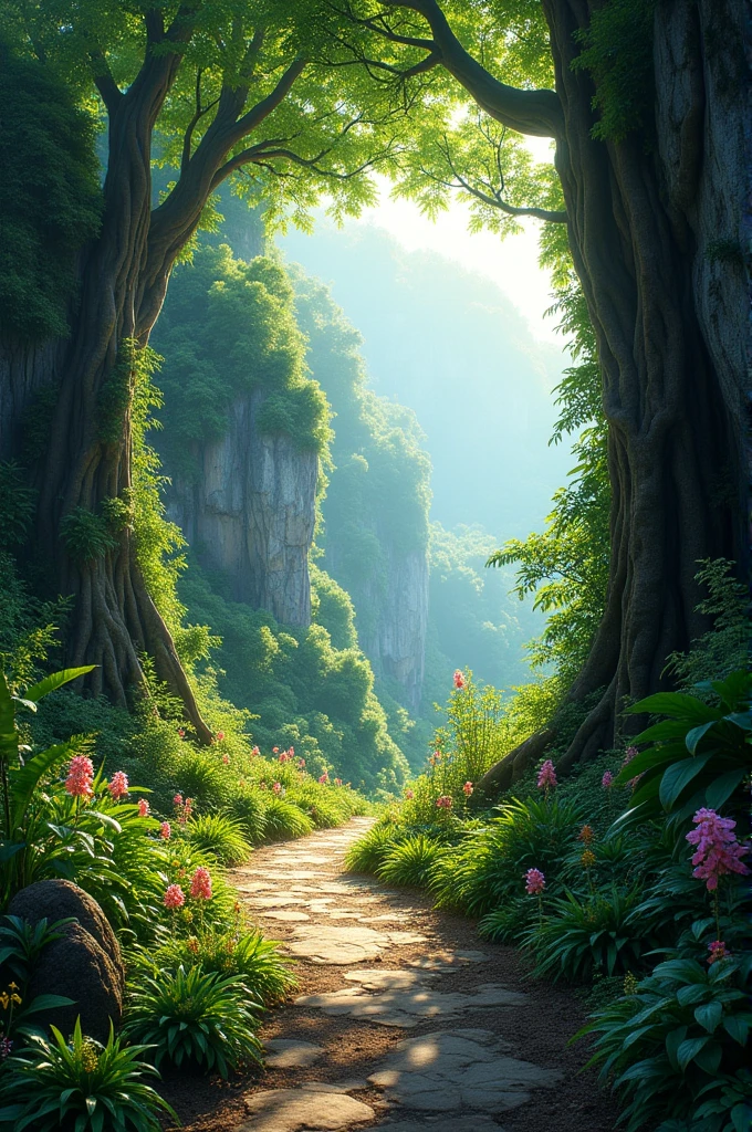 Jungle mountain path