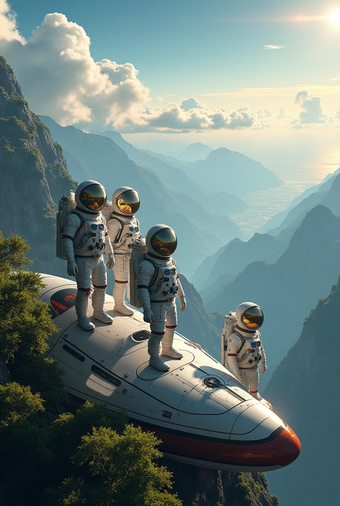 Create an image as realistic as possible of: NASA on planet Earth