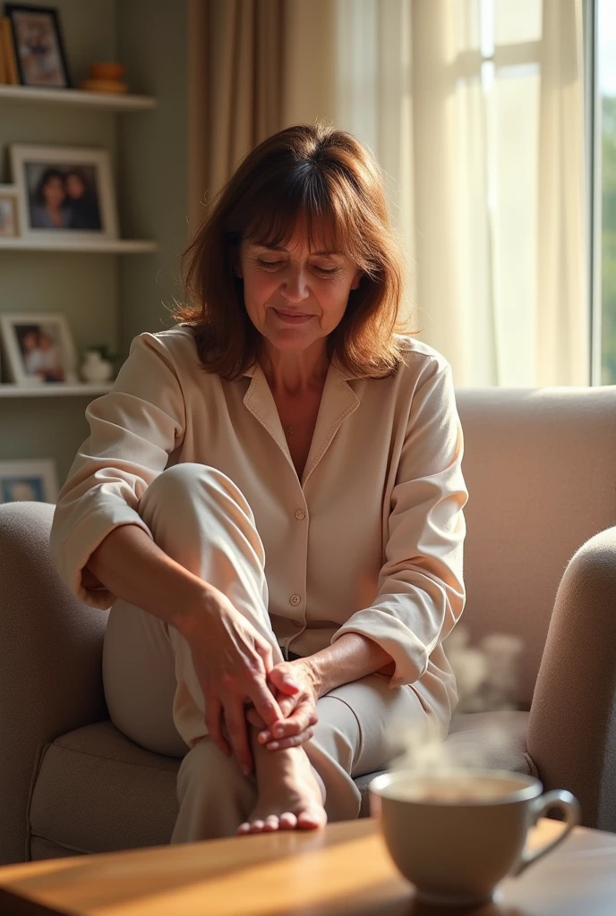 A 40-year-old woman suffering from gout pain