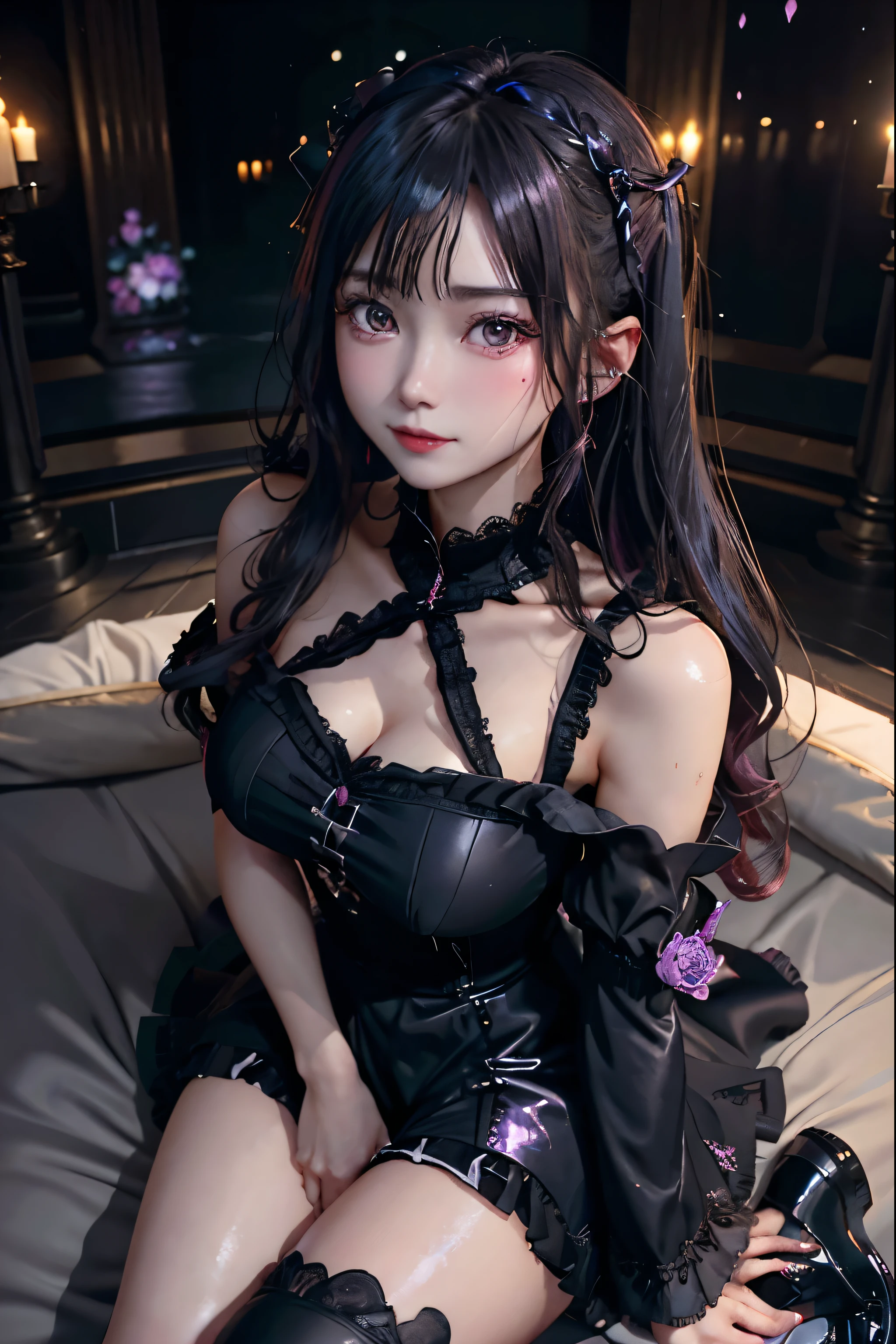 Hard Dark Gothic Makeup、Black dark eyeshadow、sad、Good skin radiance、Dark Gothicメイク、Dark smile、palace、The beauty of fragrance、24-years-old、Expressions of intense sexual pleasure、Embarrassed look、Dark Gothic、Highest quality、Expression of sexual pleasure without pain、Drunk face、Purple maid outfit、mysterious、noble、Loving smile、Twin tail hair、Right eye is blue、Left eye is red、Super tempting pose、Platform heel shoes、Heavy makeup、Gothic Clothing、Silver Hair、Long Hair Straight Hair、Cute Gothic Dresses、Beautiful Face、elegant face、Attractive face、Stained glass background、Chest glistening with sweat、The room is dark、goth long dress、Bell Sleeves、Wizard Sleeve、Decadent look、Sexually excited expression、Wet shiny thigh water、Thighs that are wet and shiny with oil、Background of a room full of roses、Sad look、Rose Maiden、The embroidery is pink、The dress has pink embroidery.、Thigh-high socks、Knee-high socks、Gentle expression、Dark black eyeshadow、Stained glass and rose background、Thighs are a little thin、Female Duo、Female couple、dark church background、Stained glass、Black metal world、Dark Castle、Dark Room、Slender body、gothic long dress、Victorian dress、Small breasts、The bed is covered with roses、Her thighs are shining with sweat、My body is wet and shiny、There is a lot of glitter on the thighs、I am sweating、My thighs are sticky with sweat.、My thighs are glistening with sweat、My whole body is sweaty and shiny、I sweated a lot.、My thighs are sweaty、My wet thighs are glistening with sweat.、There is a lot of sweat shining all over my body、Slender body、I rest my head on the pillow、Sleeping in bed、Beautiful legs、Outstretched legs、Lying in bed、Lying on your back in bed、On all fours、Knee Up、Kneel、Put your arms behind your back、Kneeling on the bed、Super beautiful straight hair、Straight hair to the ends、Straight Perm Hair、Show off your glamorous thighs、Sit on the bed、Ass on the bed、Sitting with legs wide apart、Thighs are a little glamorous、Playing the cello、Have a cello、Playing the cello gracefully、facial expressions during masturbation、
