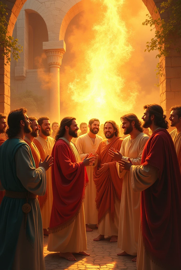 Pentecost, Pentecost Sunday represents, In the Christian calendar, a moment of great spiritual significance, marking the descent of the Holy Spirit upon the disciples