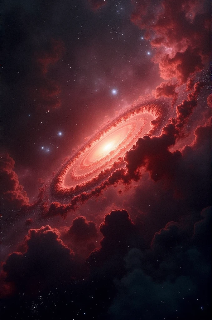 Black and Red Galaxy