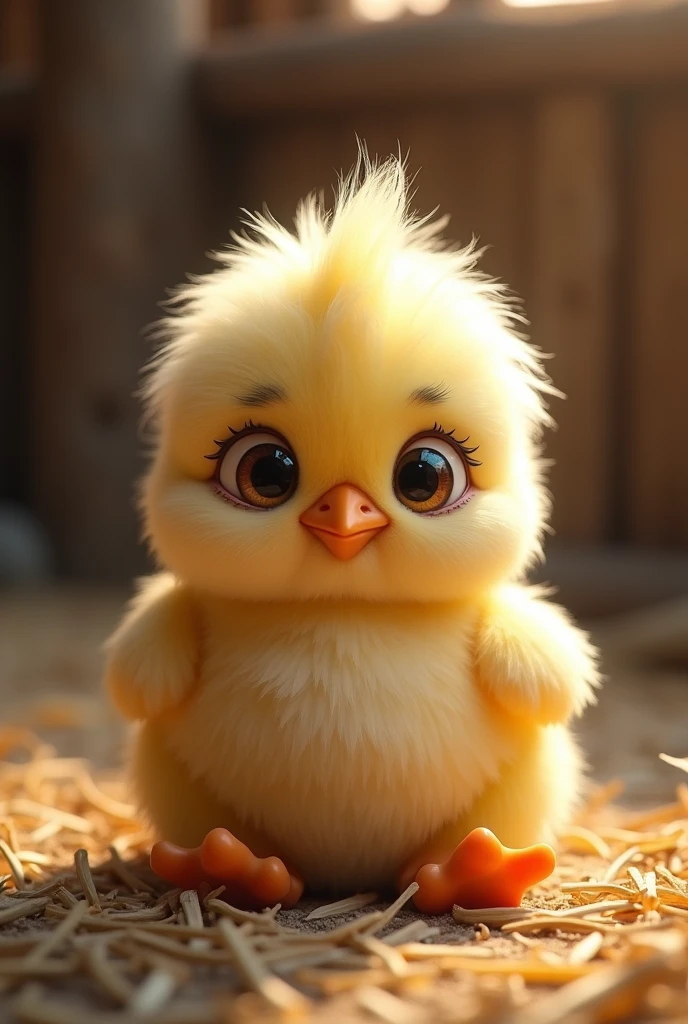 I would make myself a small chicken ( animal) with the cheek( just a) beaten and sad