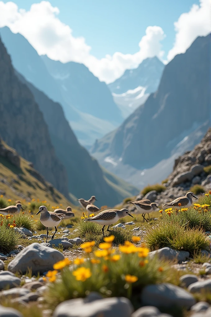 Plovers on the mountains 