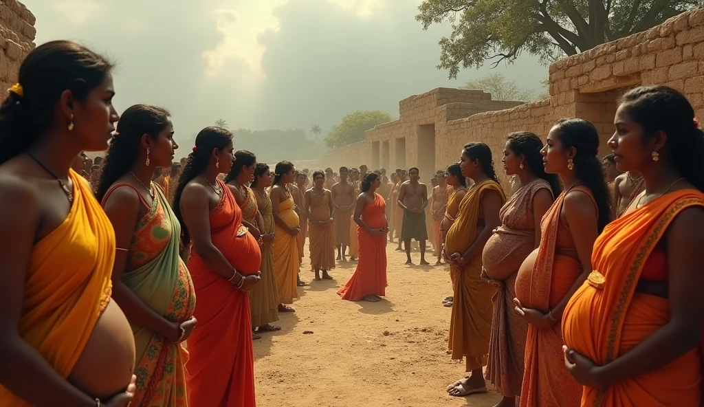 Arrogant village people, attacked pregnent women, well, 1000 years before, Indian