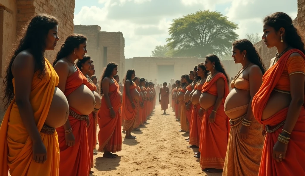Arrogant village people, attacked pregnent women, well, 1000 years before, Indian