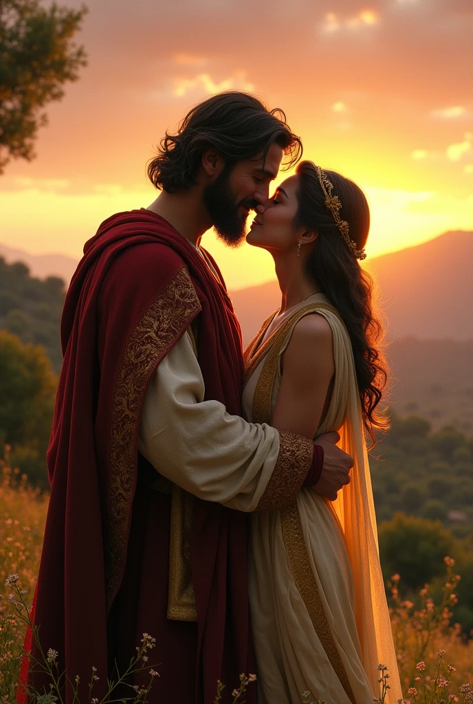King David kissing Jonathan. gay