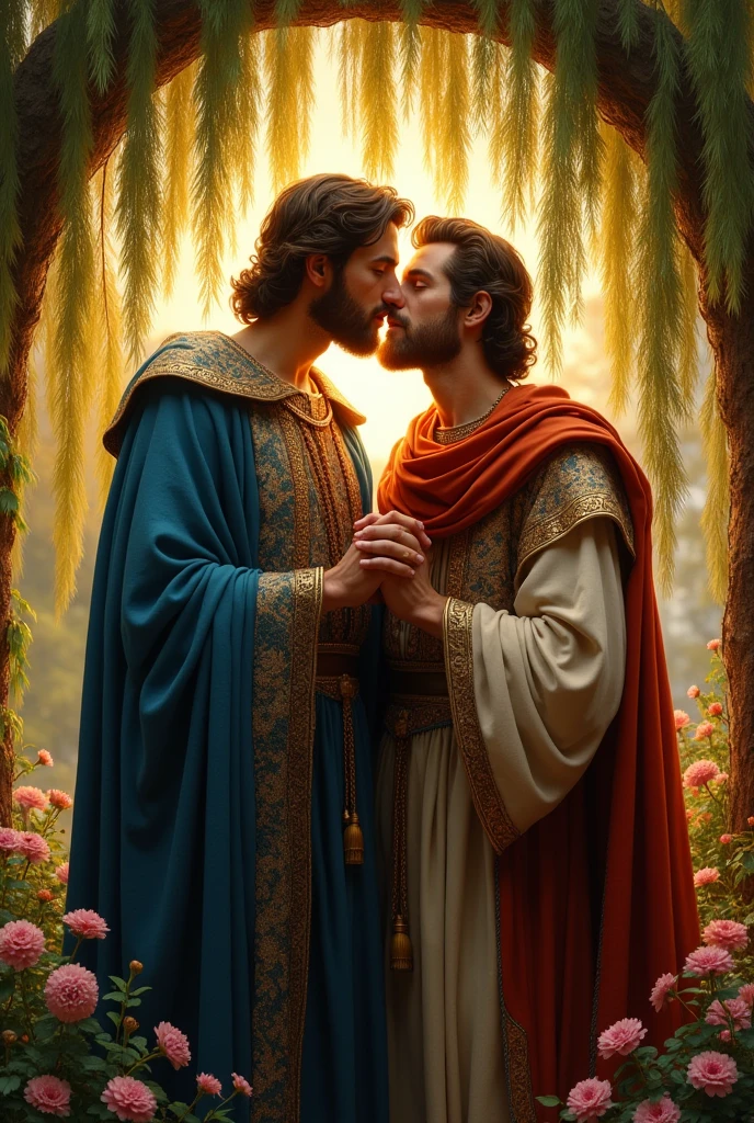 King David kissing Prince Jonathan. gay