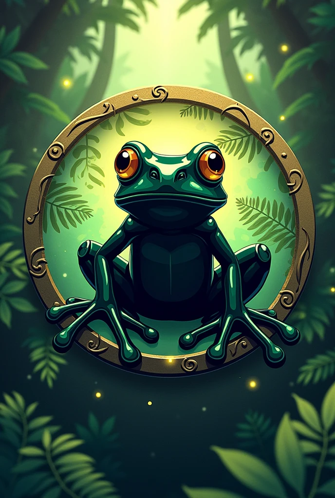create a layout for a black frog token