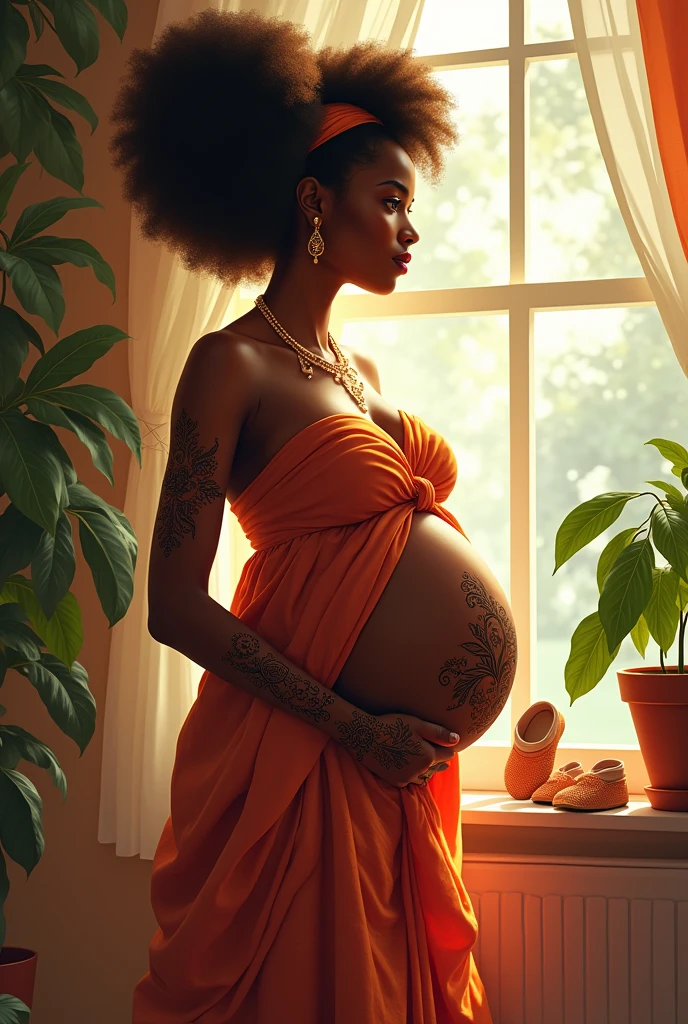 Pregnant black ass