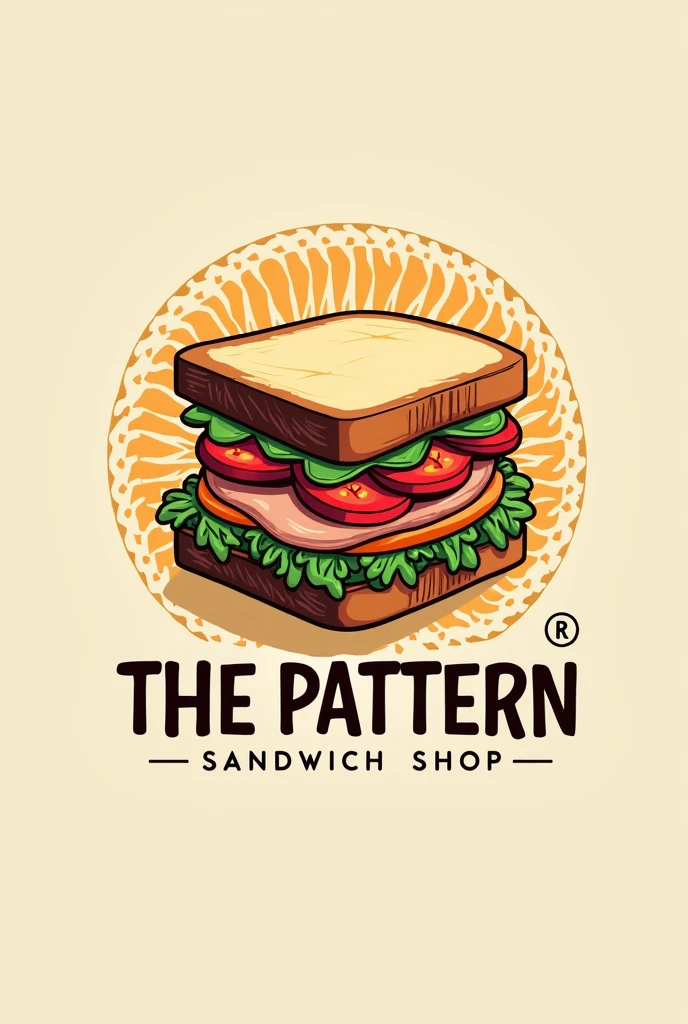 Logo for a sandwich shop named "The pattern"