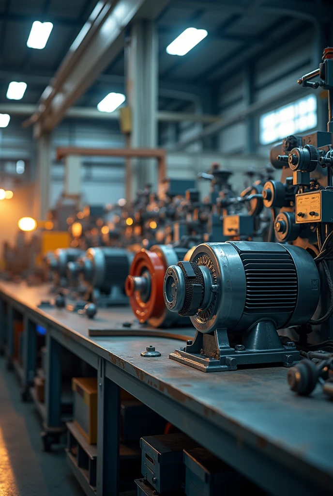 do you want me to create an image that represents the industry and its electrical equipment and motors, but the images must be real, for a portfolio cover. 