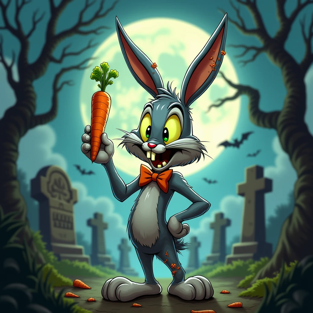 Bugs Bunny like a Zombie