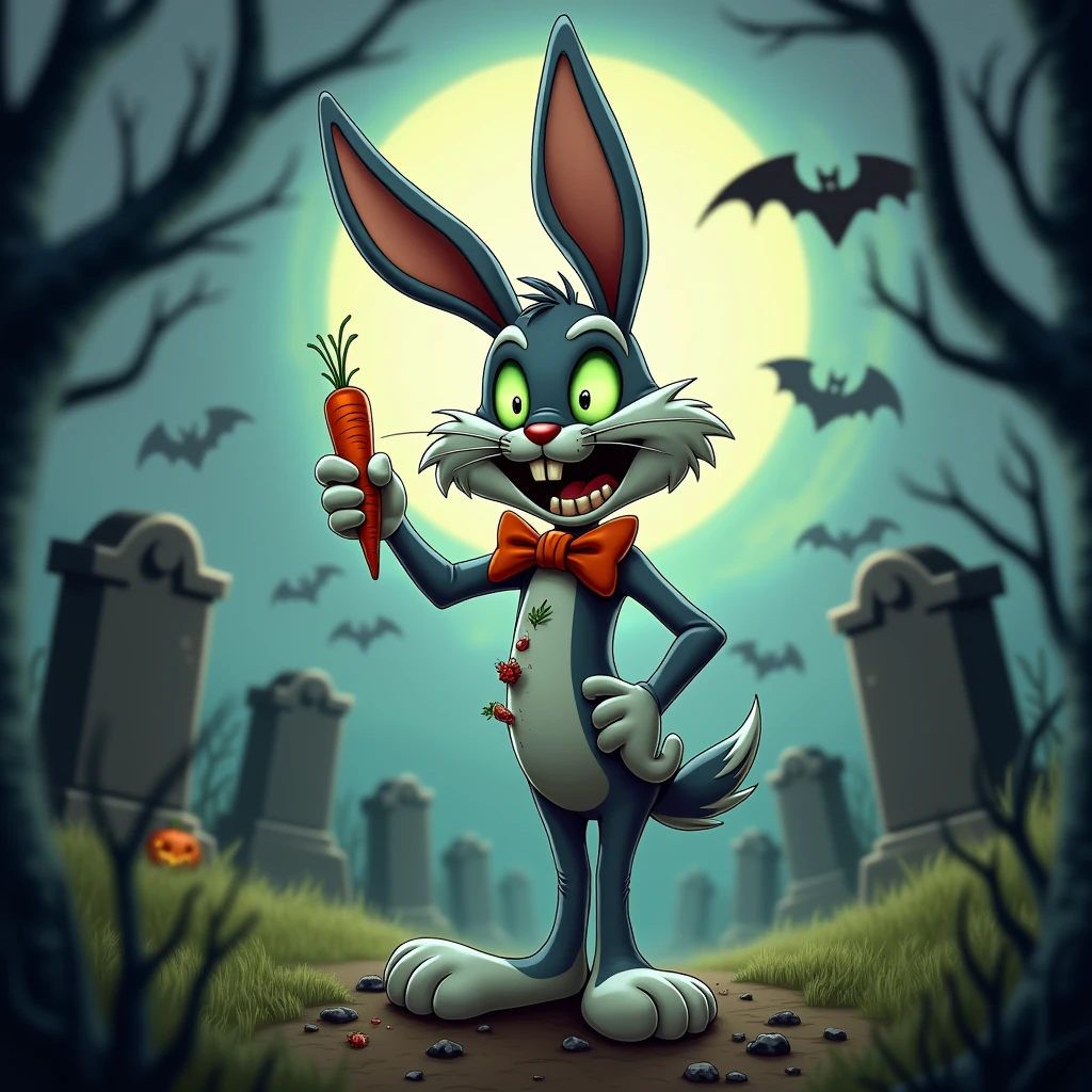 Bugs Bunny like a Zombie