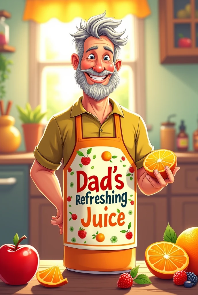 Dad's Juice Bottle Label