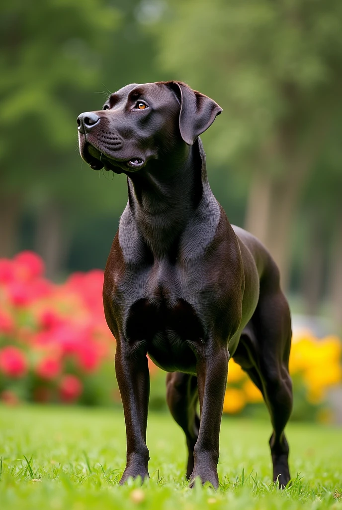 dog with big muscles