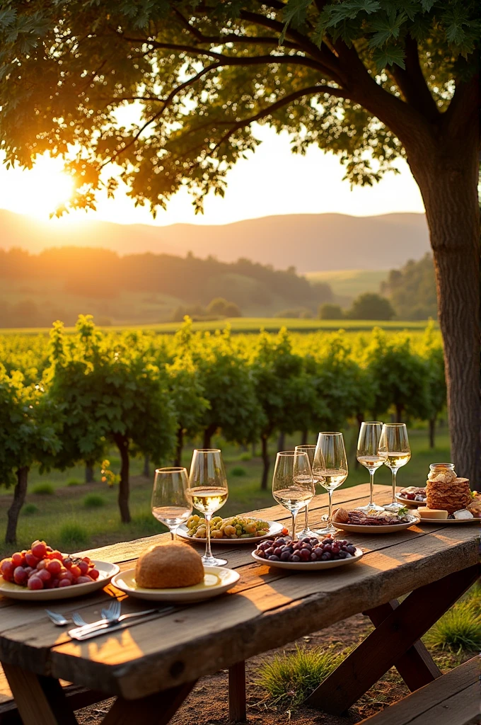 Vineyard with grape cultivation and wine tasting 