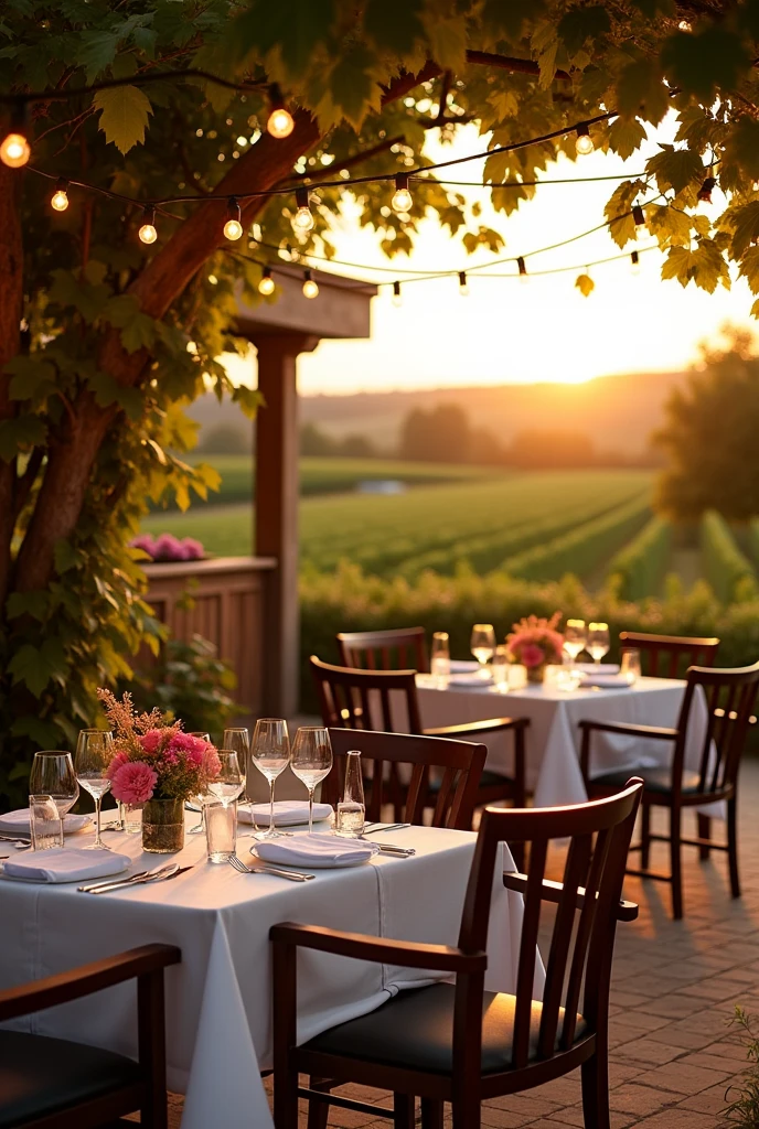 Restaurant in a vineyard