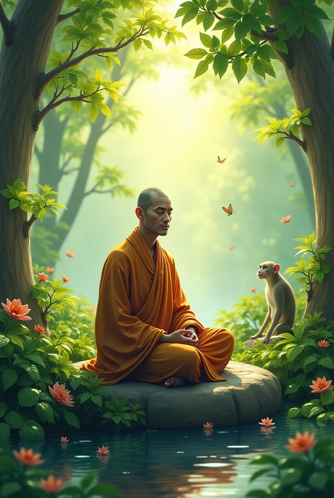 "Your mind is like a restless monkey. To hit the mark, you must calm your mind and focus."