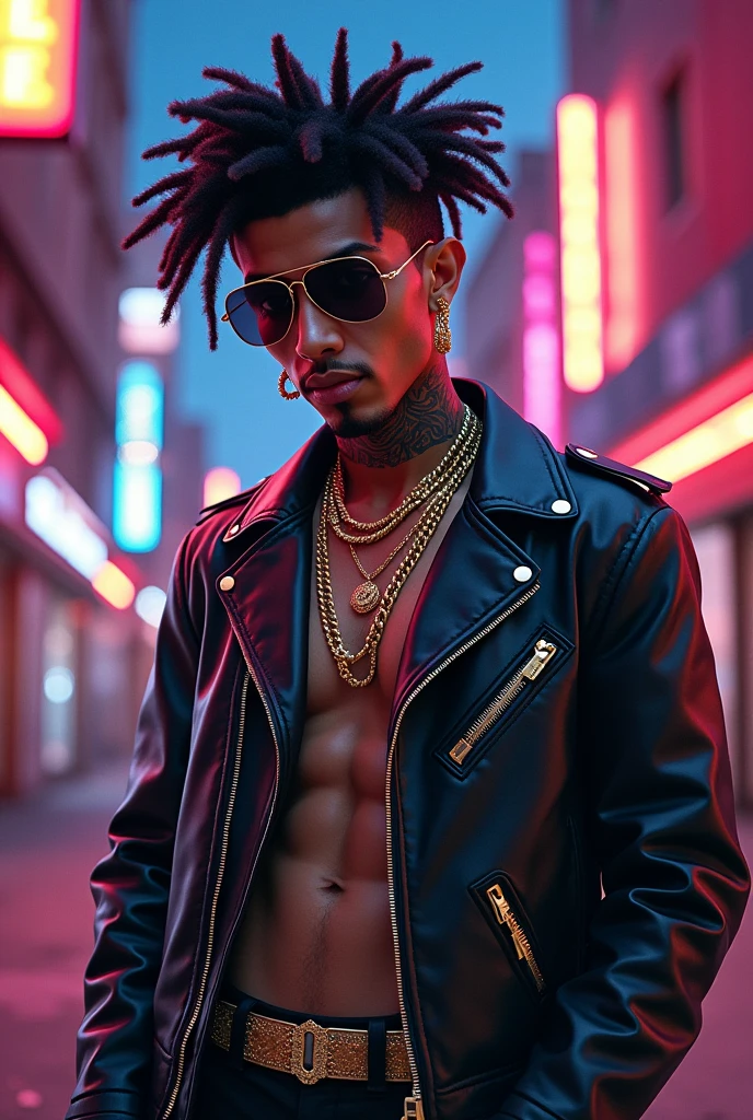 Anuel with Arcángel's head
