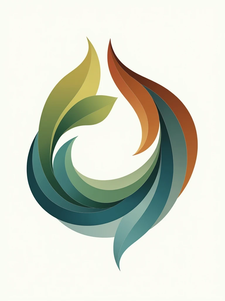 Create a logo that represents the concept of 'human connection with nature through photography,' using a combination of organic and geometric shapes.