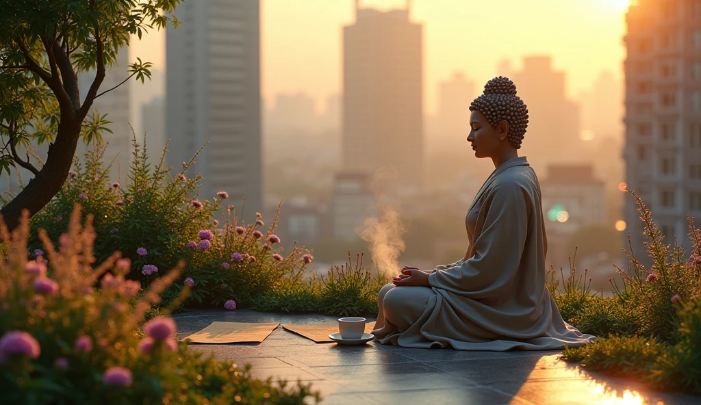 Dealing with Modern-Day Challenges: Transition to the application of Buddha’s teachings in today’s world. Discuss how modern individuals can use these principles to navigate the stresses and challenges of contemporary life.