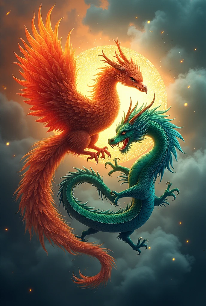 Phoenix and Dragon circulating a "logo"