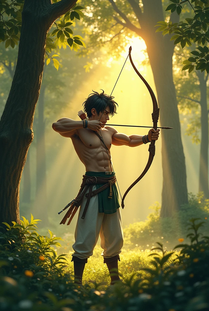 Kaito focused his mind, visualized success, and let the arrow fly."