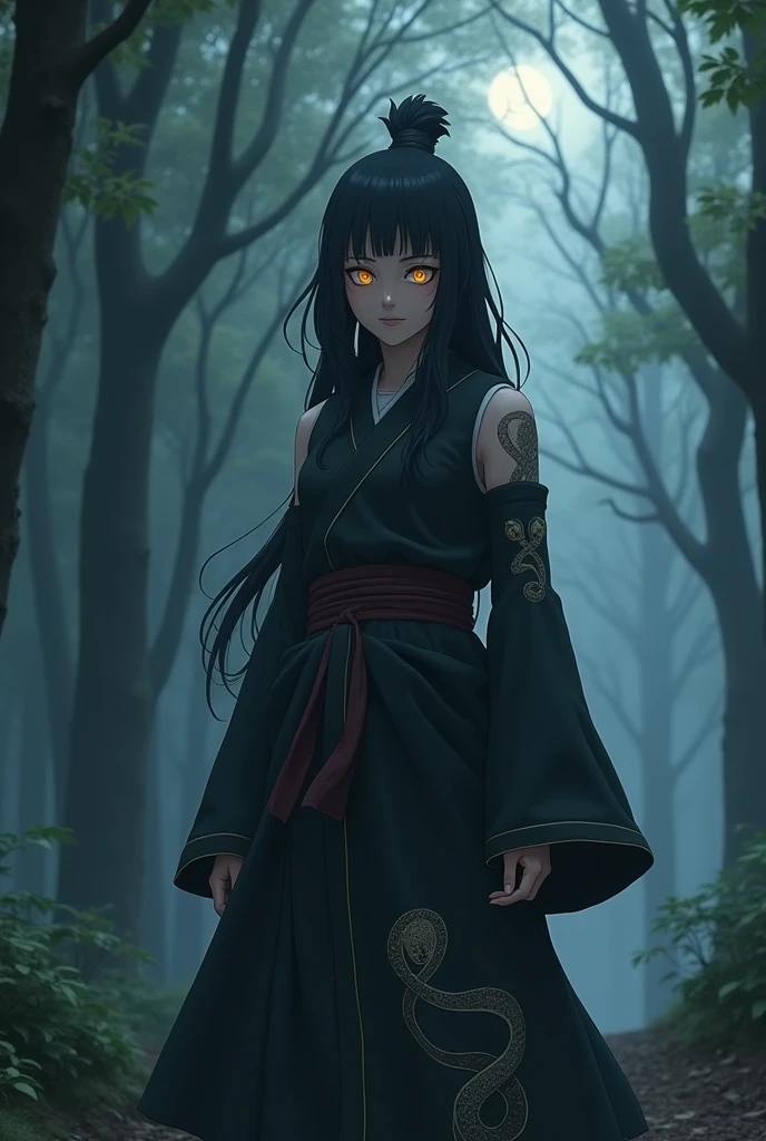 Hinata if she was trained by Orochimaru, realisitic