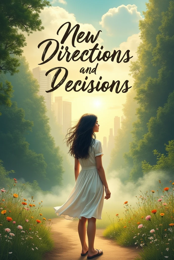 Create a cover inspired by the phrase New directions and decisions something more real