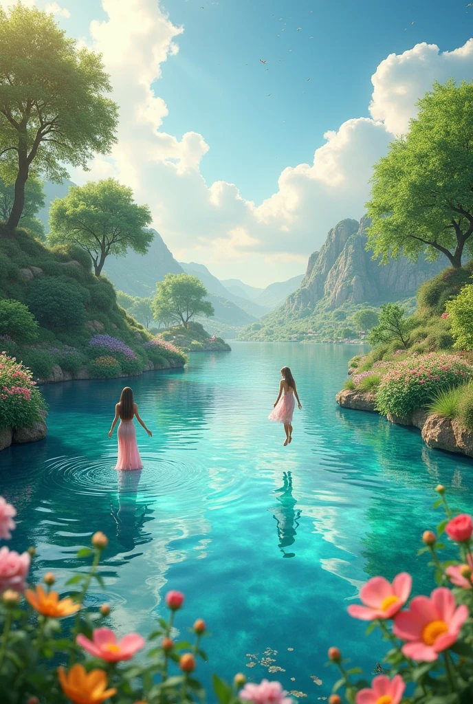 happiness、Fantasy、beautiful、Good luck、landscape、Uplifting、Real、water、Movement、lake、Transparency、water中都市