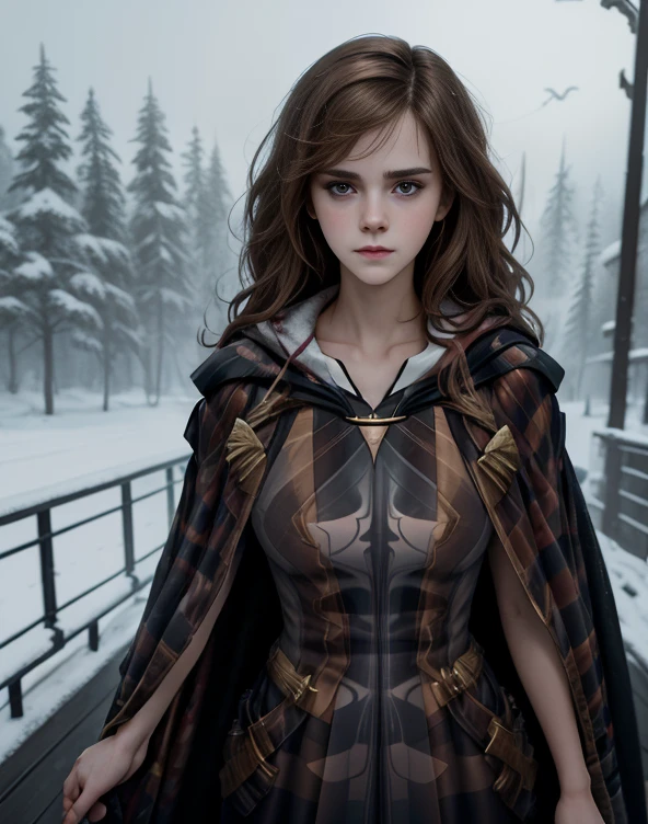 (nsfw)、(Distant viewpoint)、 Emma Watson、 naked , (gigantic breasts1.5 )、Hermione Granger, Hogwarts,sexy Hogwarts uniform, (A man and a woman standing on the balcony.)、( boy wearing invisibility cloak:1.5), (standing sex), boy big penis, BREAK, studies in the Hogwarts , short wavy hair, , BREAK, Complex, seductress, smiling,( gigantic breasts) , Highly detailed, digital painting, artstation, Concept art, smooth, sharp focus, illustration, Illustration by Wlop, Charlie Bowater and Alexandra Fomina