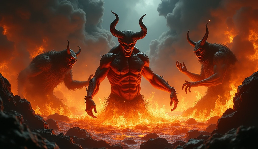 "And the devil, who deceived them, was thrown into the lake of burning sulfur, where the beast and the false prophet had been thrown. They will be tormented day and night for ever and ever." The Apocalypse of St. John the Apostle