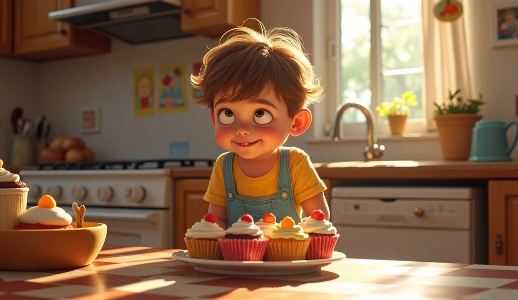 Prompt: Johny denies eating sugar.)
**Telling lies?**
(Prompt: Ask if Johny is telling lies.)
**No, Papa.**
(Prompt: Johny denies telling lies.)