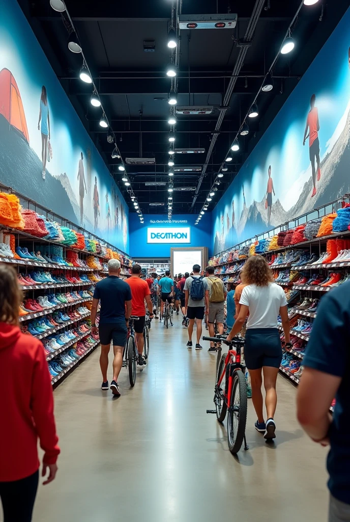 the Decathlon store