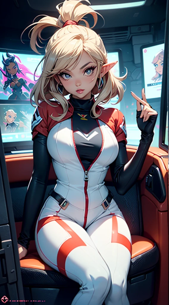 there is a cartoon picture of a woman with a steering wheel, lola bunny fanart, extremely detailed artgerm, gadget hackwrench, (sfw) safe for work, commission for high res, senna from league of legends, video game fanart, kda, oc commission, seductive anime girl, cutesexyrobutts, from overwatch, elf girl, zelda