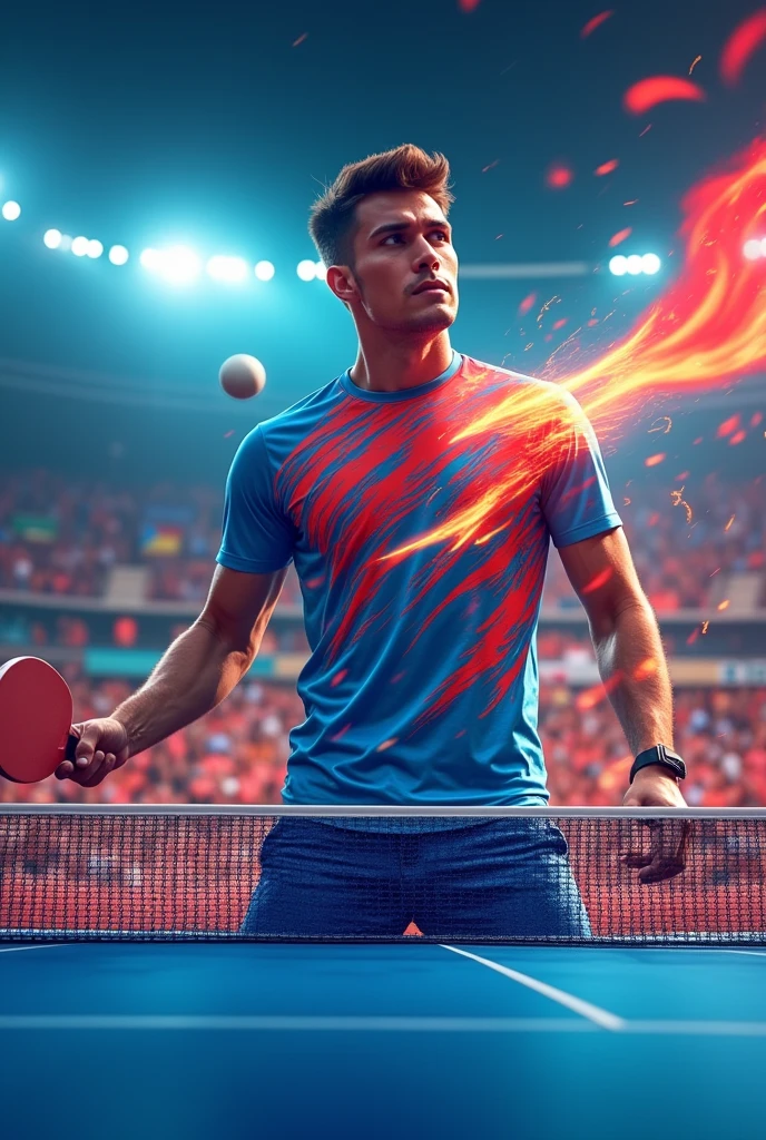 A table tennis themed shirt for the Olympics