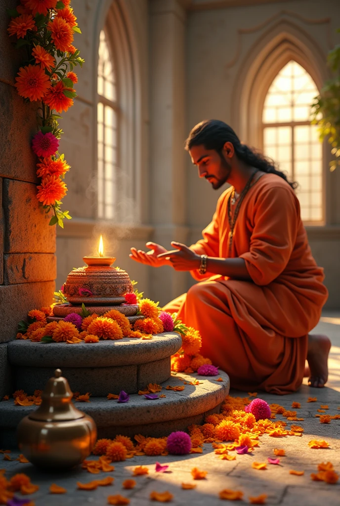 Shivling pooja flower