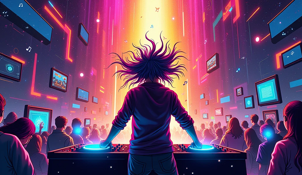 Sensory Overload , edm music, illustration, artistic