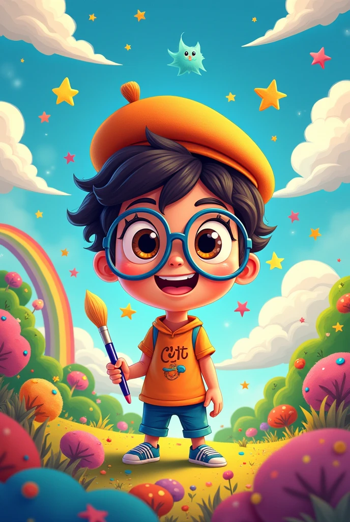 Create a profile picture with Cartoon Network drawings with the following phrase "Enchanted Drawings!" (All in Portuguese) (A square photo)