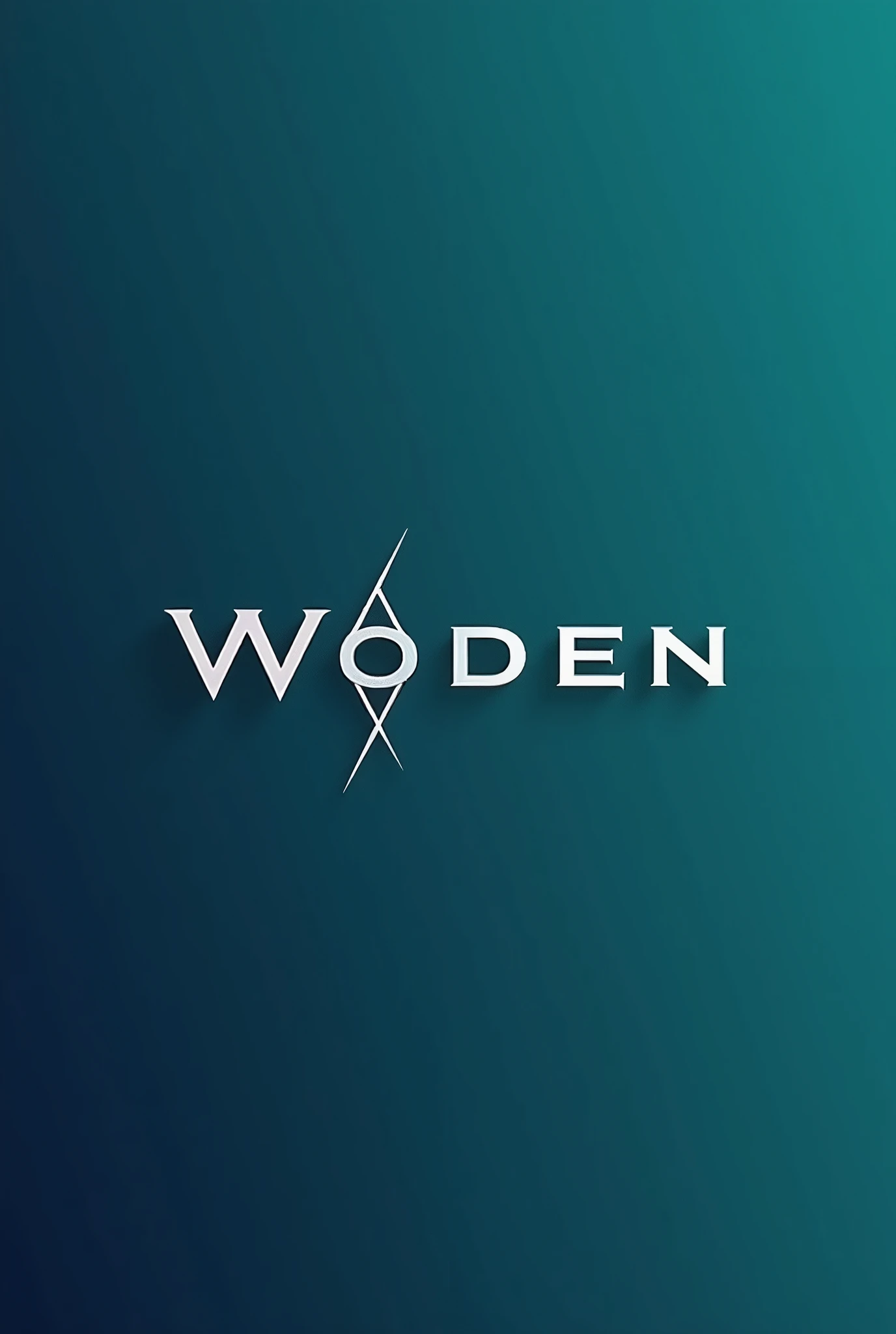 Design a trademark using the word 'woden',moden,just word