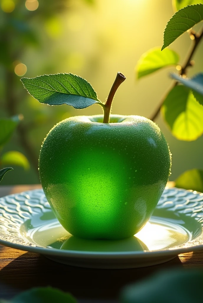 An emerald apple