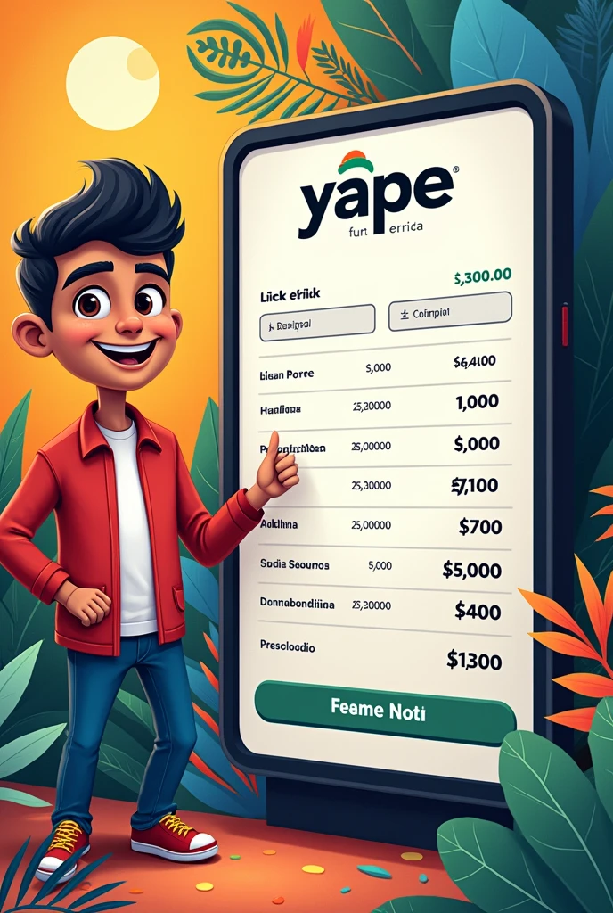 Generate a Yape Bolivia payment receipt in the name of Erick