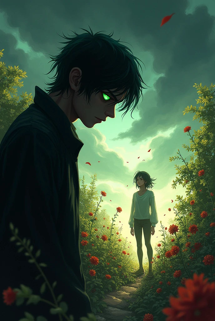 Depict the feeling of envy in an image