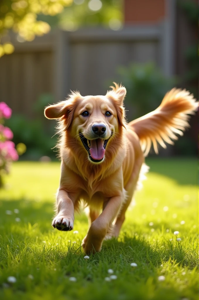 A dog chasing its tail